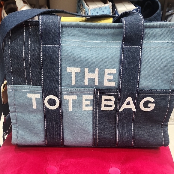 Stylish Blue Denim Tote Bag